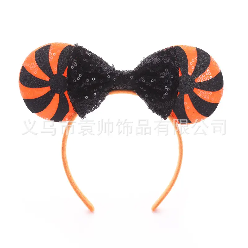 Cross-border Mickey Bow Headbands for Girls Party Accessories
