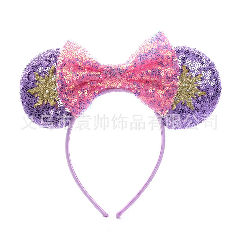 Cross-border Mickey Bow Headbands for Girls Party Accessories