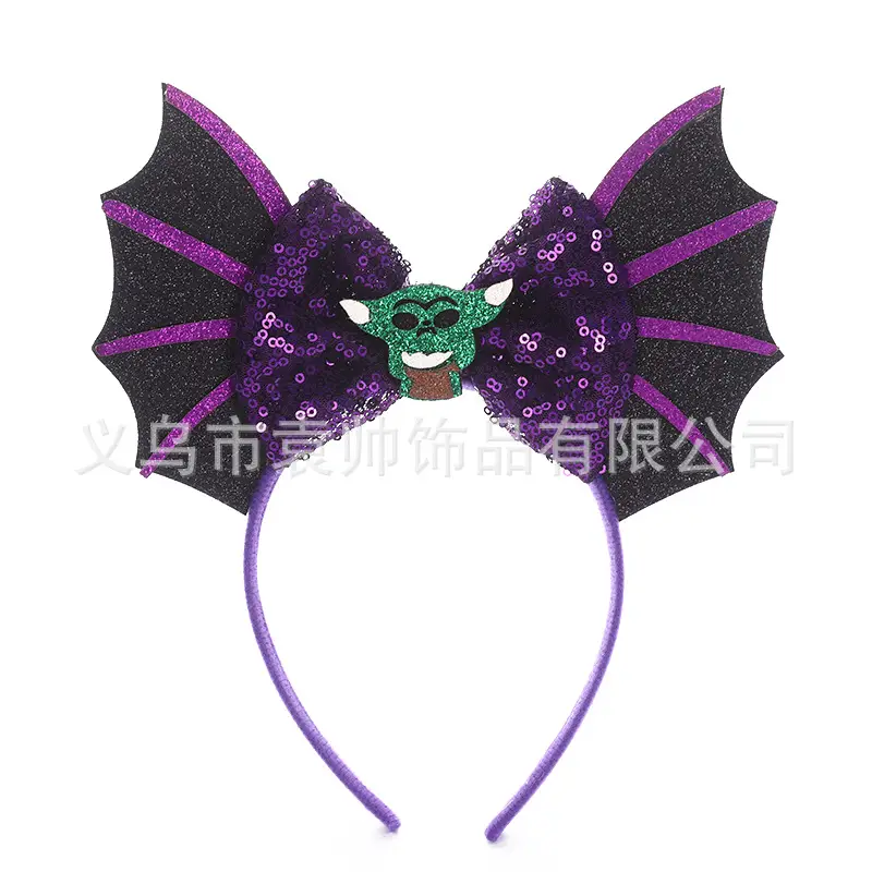Cross-border Mickey Bow Headbands for Girls Party Accessories