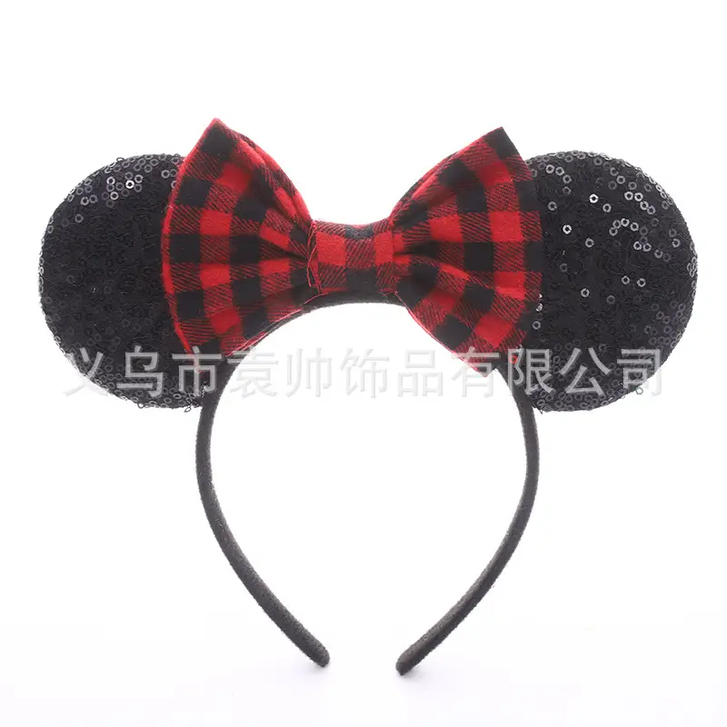 Cross-border Mickey Bow Headbands for Girls Party Accessories