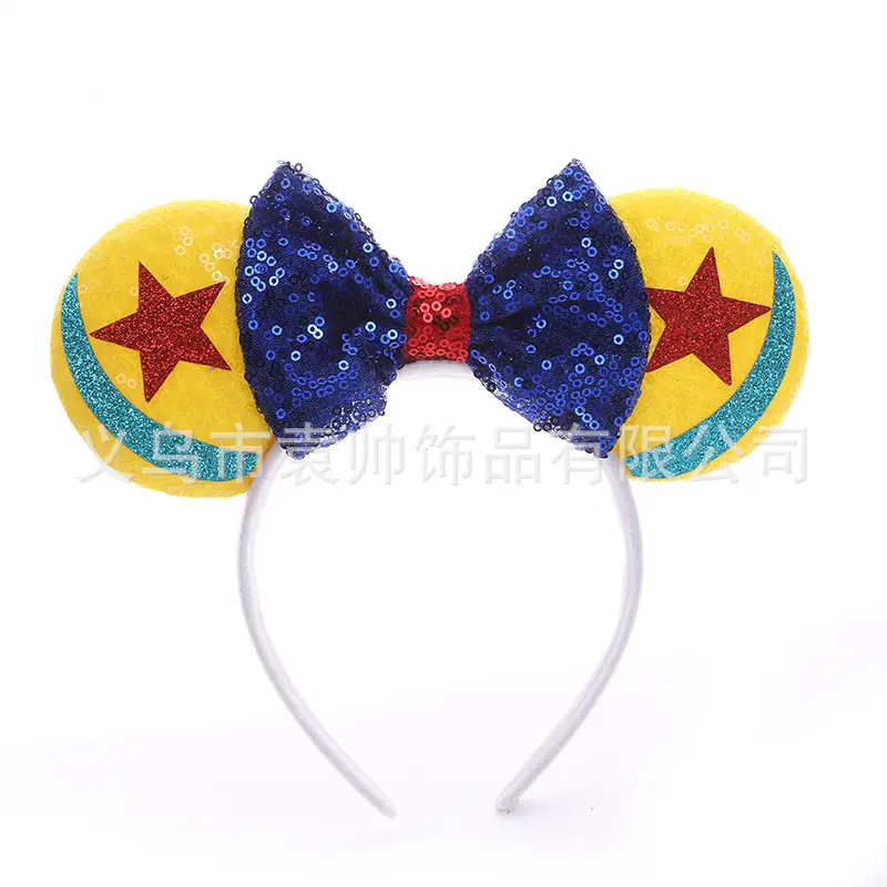 Cross-border Mickey Bow Headbands for Girls Party Accessories