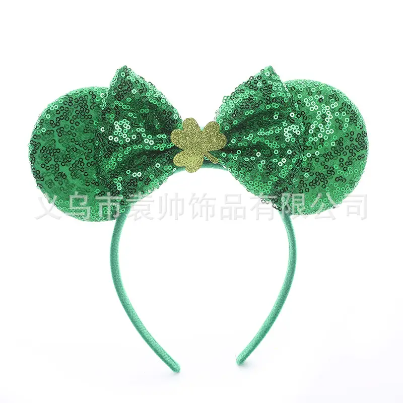 Cross-border Mickey Bow Headbands for Girls Party Accessories