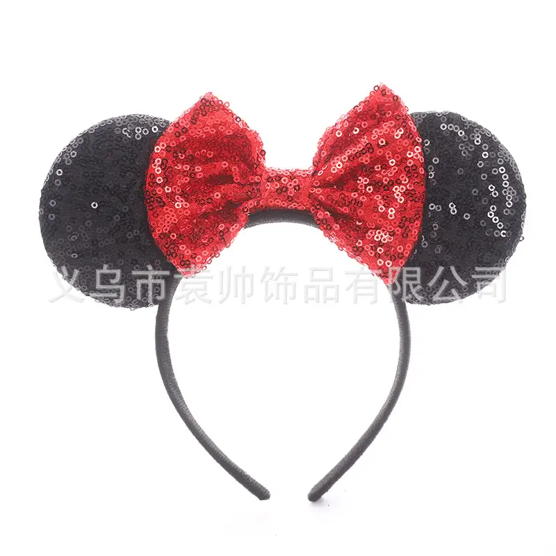 Cross-border Mickey Bow Headbands for Girls Party Accessories