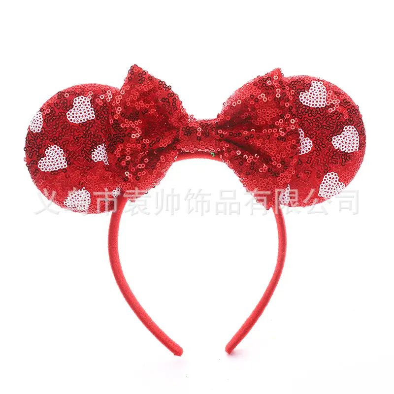 Cross-border Mickey Bow Headbands for Girls Party Accessories