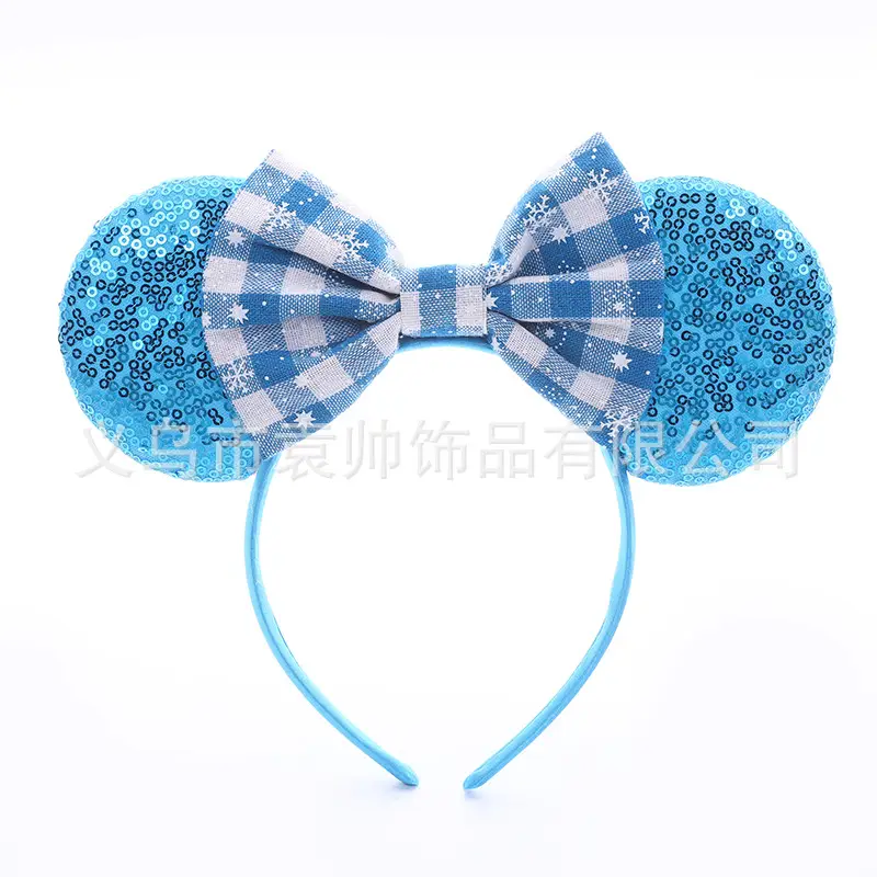 Cross-border Mickey Bow Headbands for Girls Party Accessories