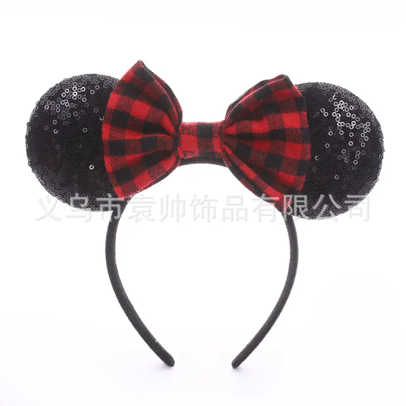 Cross-border Mickey Bow Headbands for Girls Party Accessories