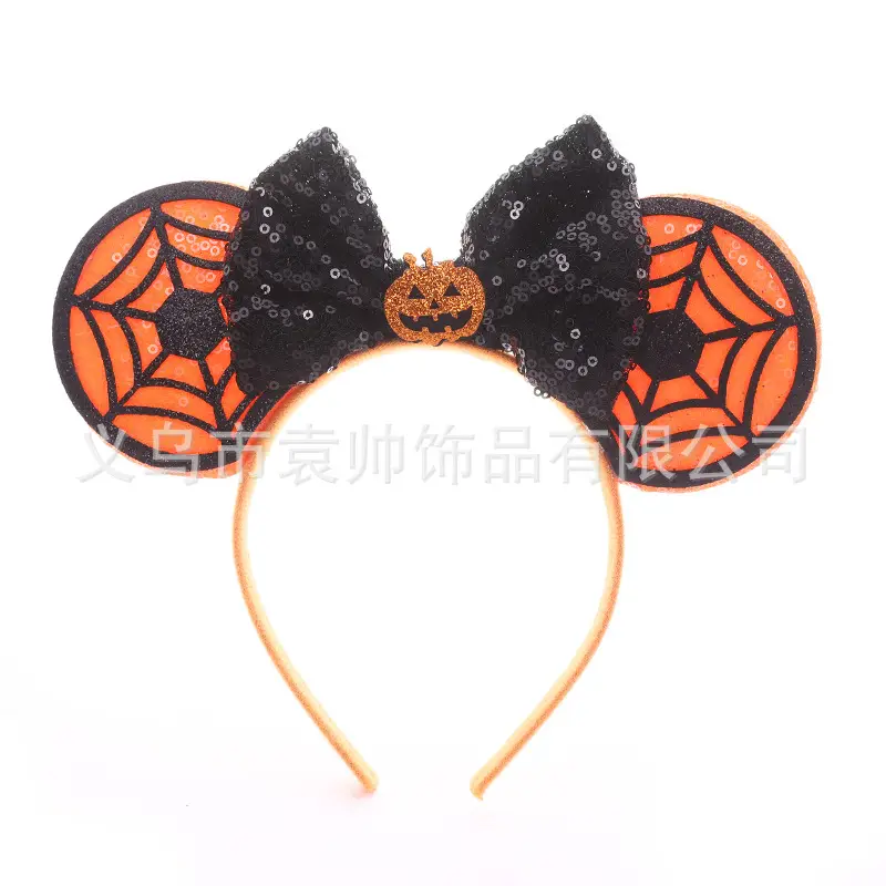 Cross-border Mickey Bow Headbands for Girls Party Accessories