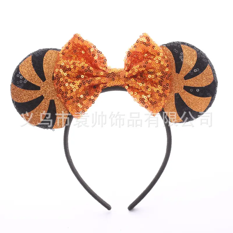 Cross-border Mickey Bow Headbands for Girls Party Accessories