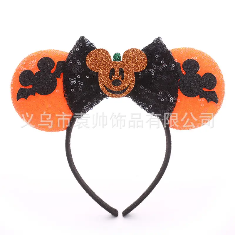 Cross-border Mickey Bow Headbands for Girls Party Accessories