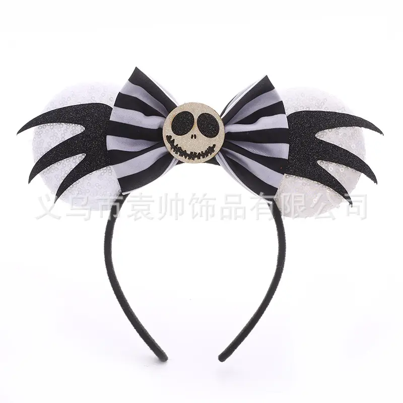 Cross-border Mickey Bow Headbands for Girls Party Accessories