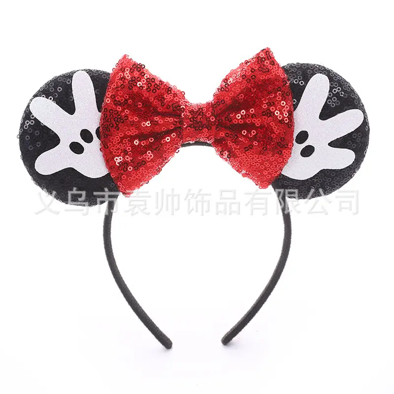 Cross-border Mickey Bow Headbands for Girls Party Accessories