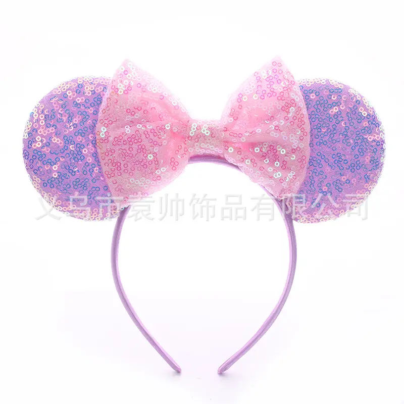 Cross-border Mickey Bow Headbands for Girls Party Accessories