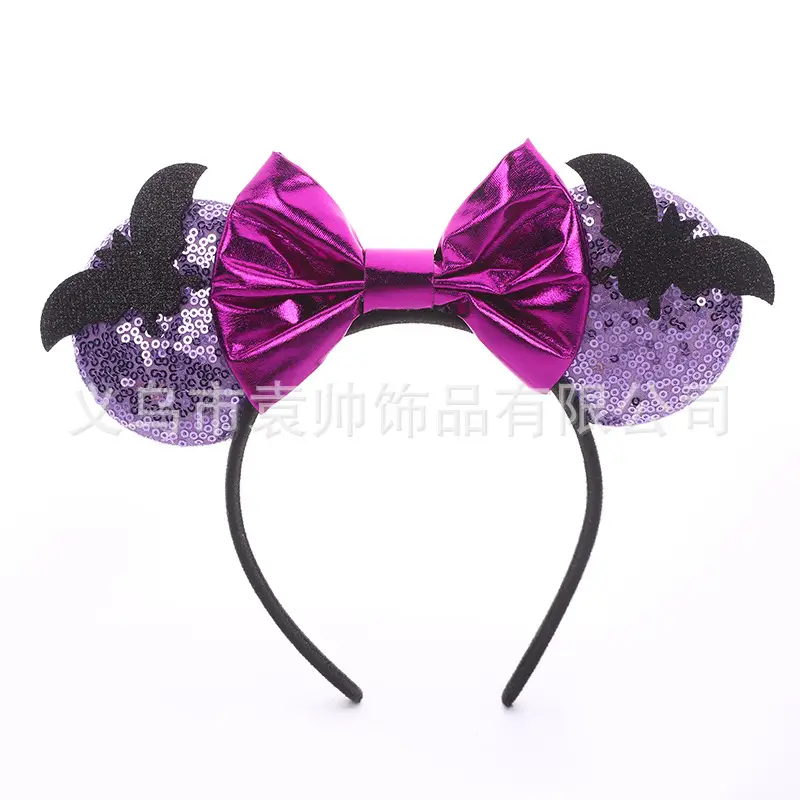 Cross-border Mickey Bow Headbands for Girls Party Accessories