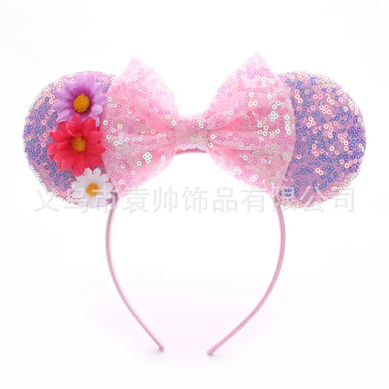 Cross-border Mickey Bow Headbands for Girls Party Accessories