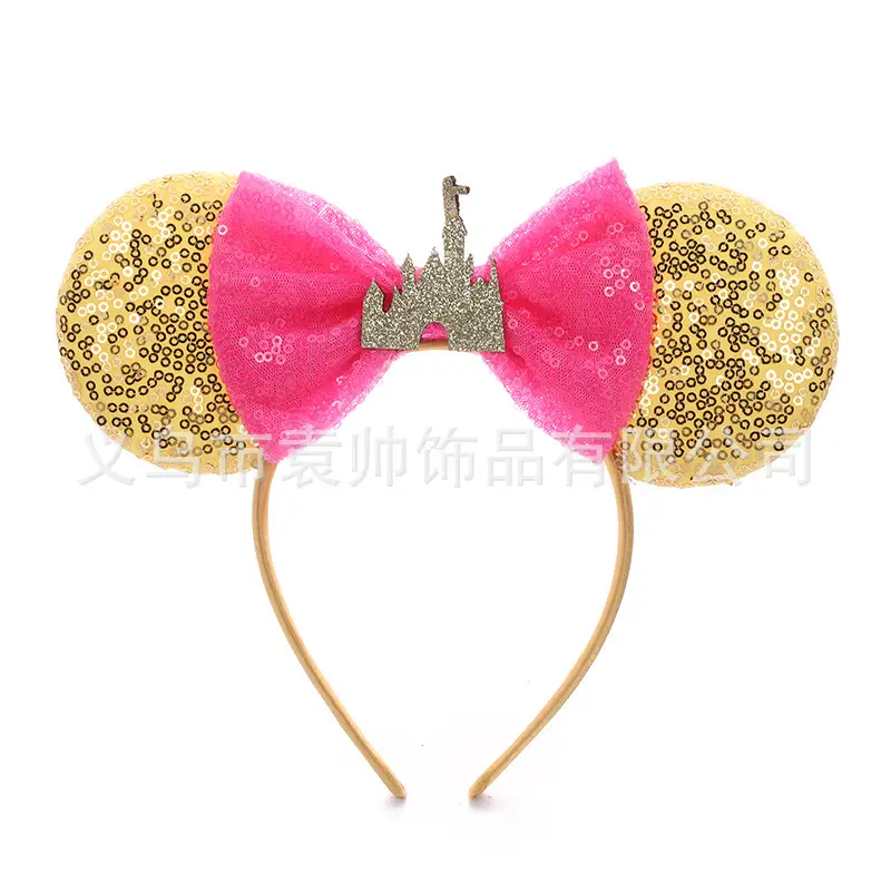 Cross-border Mickey Bow Headbands for Girls Party Accessories