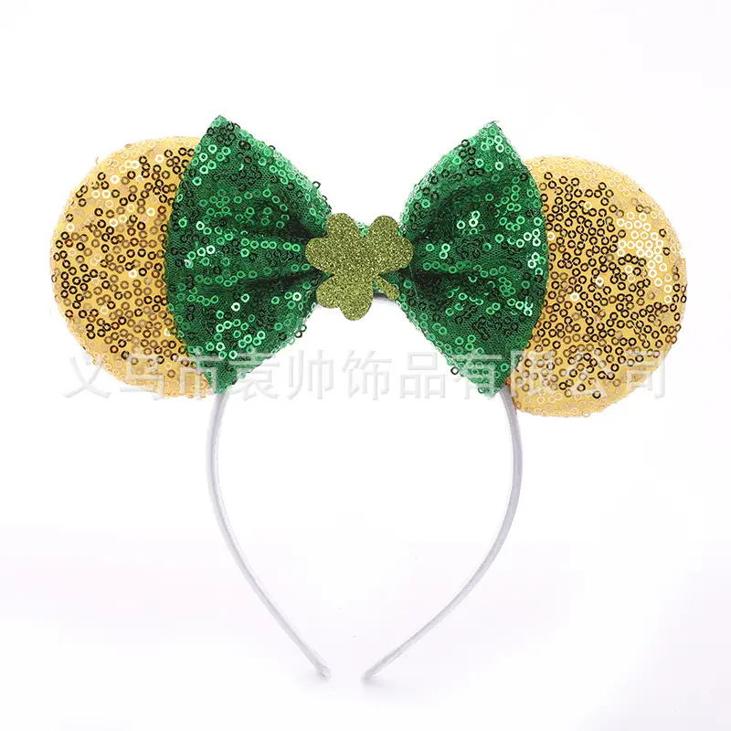 Cross-border Mickey Bow Headbands for Girls Party Accessories