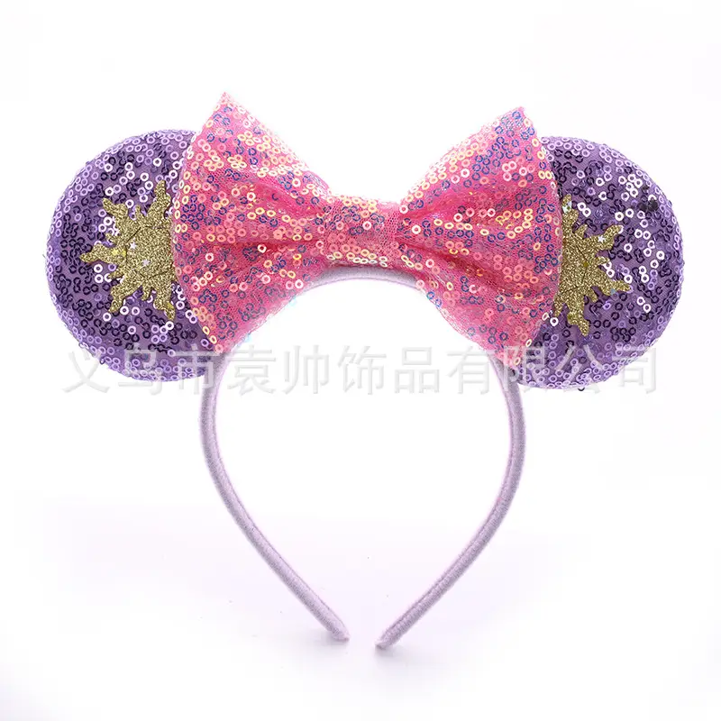 Cross-border Mickey Bow Headbands for Girls Party Accessories