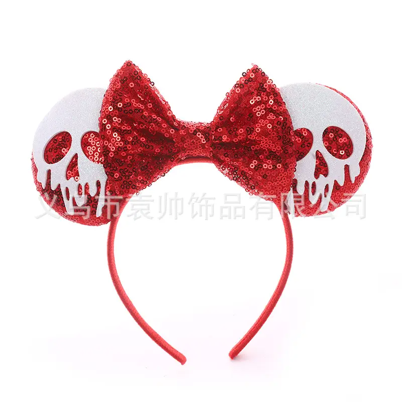 Cross-border Mickey Bow Headbands for Girls Party Accessories