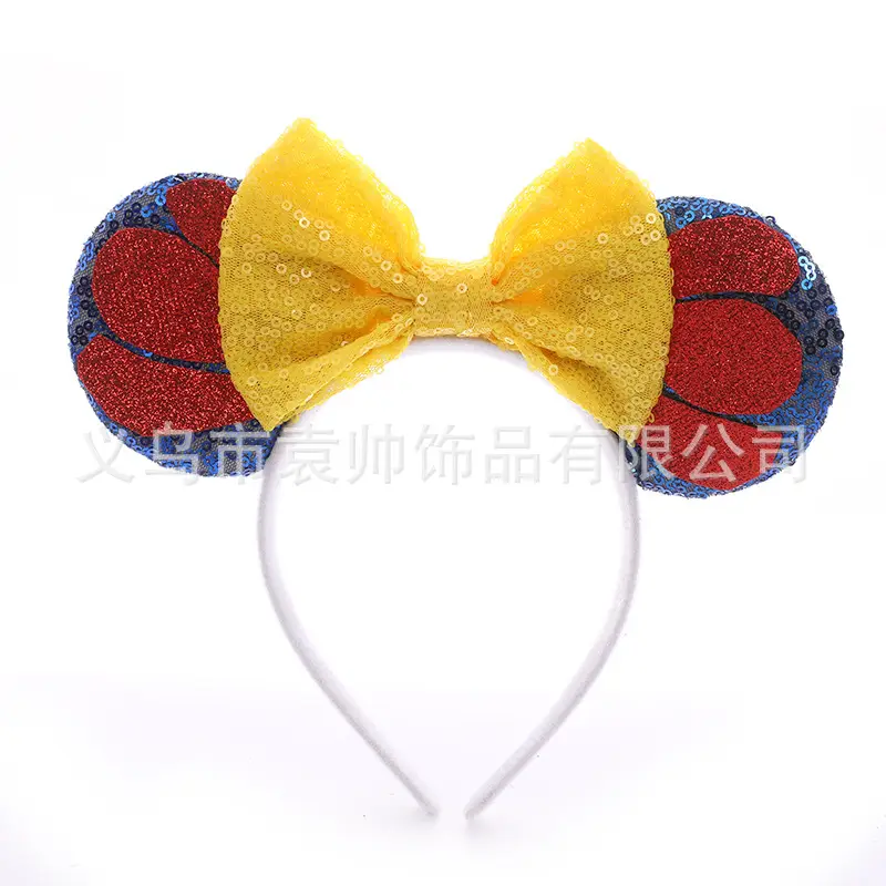 Cross-border Mickey Bow Headbands for Girls Party Accessories