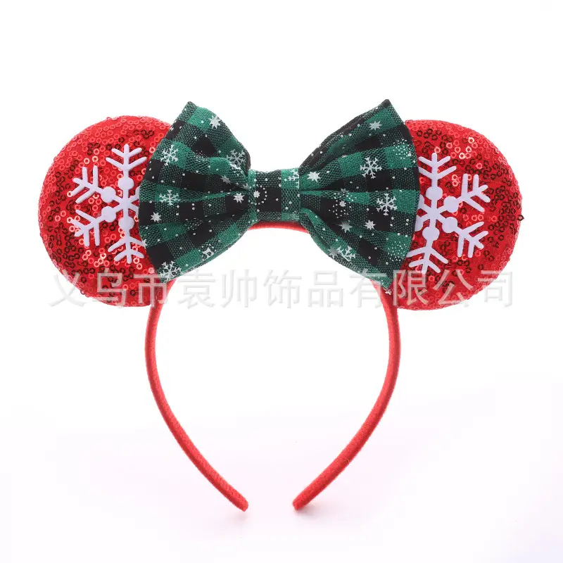 Cross-border Mickey Bow Headbands for Girls Party Accessories