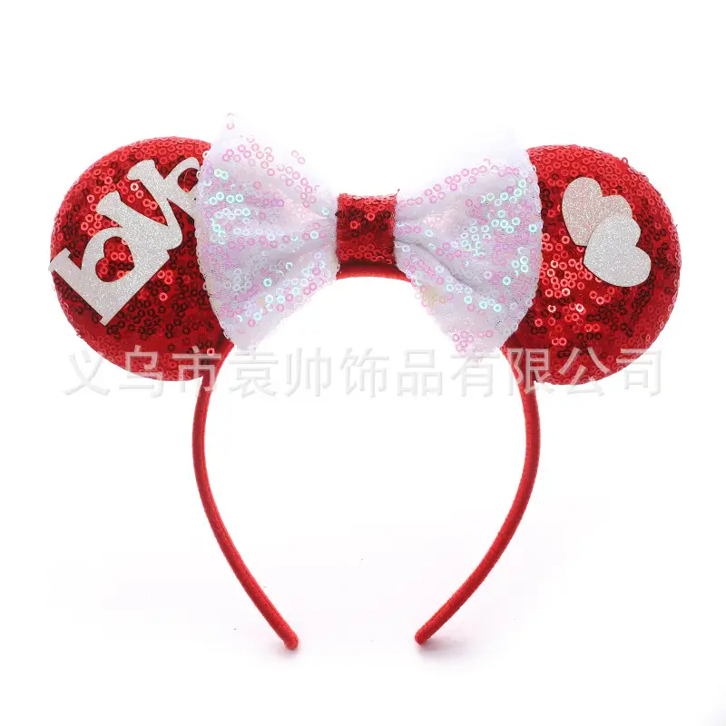 Cross-border Mickey Bow Headbands for Girls Party Accessories