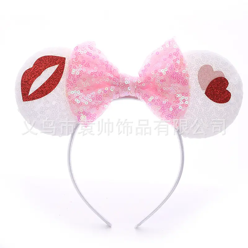 Cross-border Mickey Bow Headbands for Girls Party Accessories