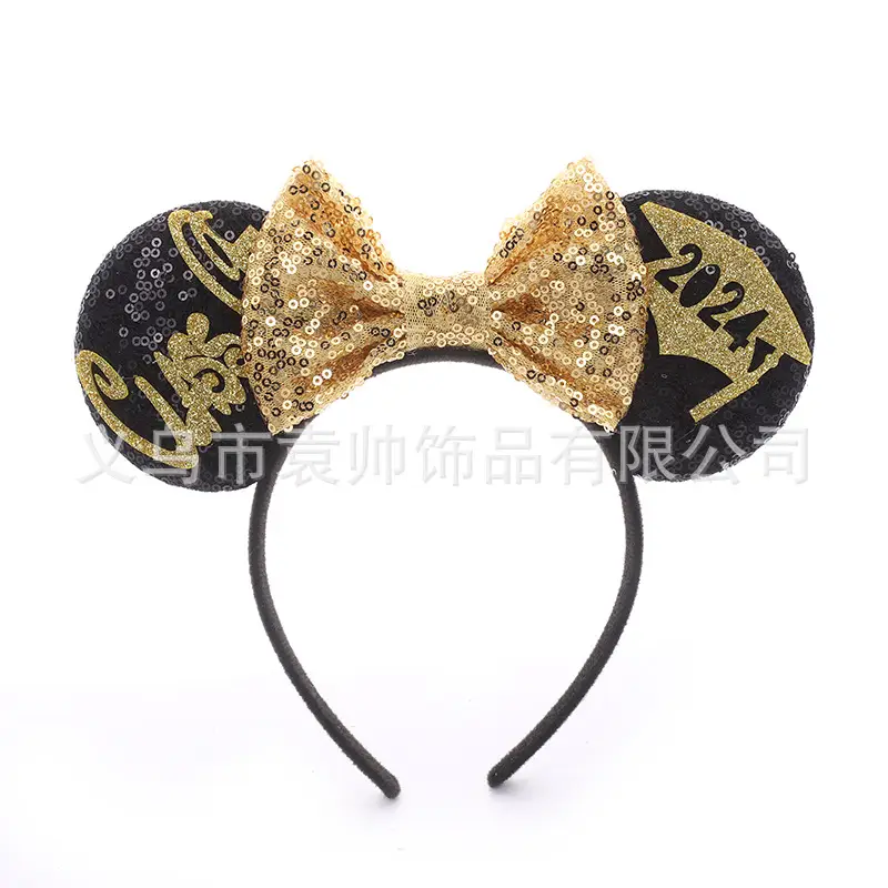 Cross-border Mickey Bow Headbands for Girls Party Accessories