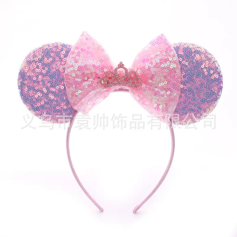 Cross-border Mickey Bow Headbands for Girls Party Accessories