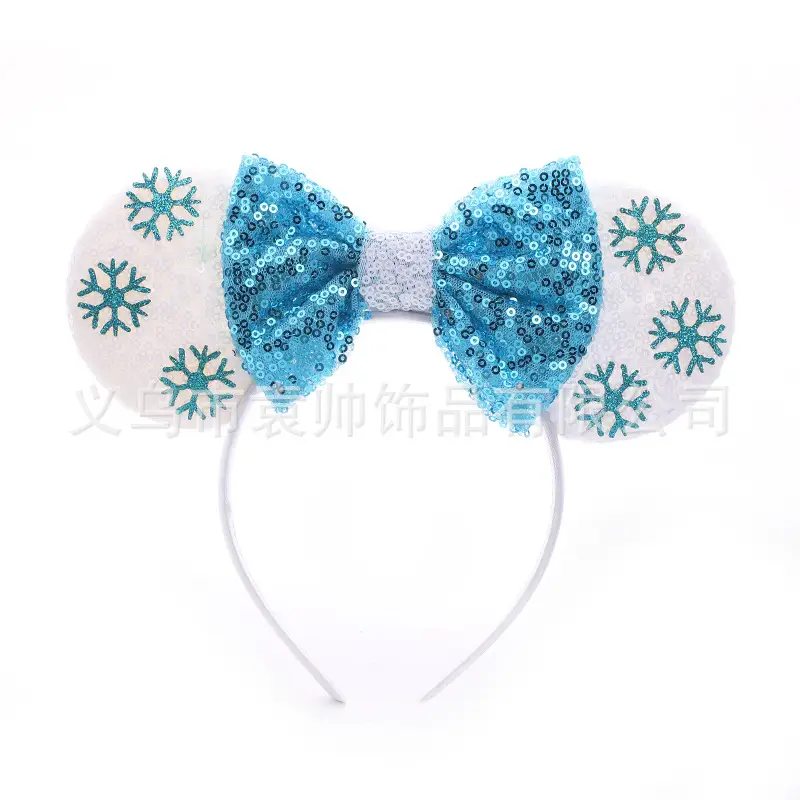 Cross-border Mickey Bow Headbands for Girls Party Accessories
