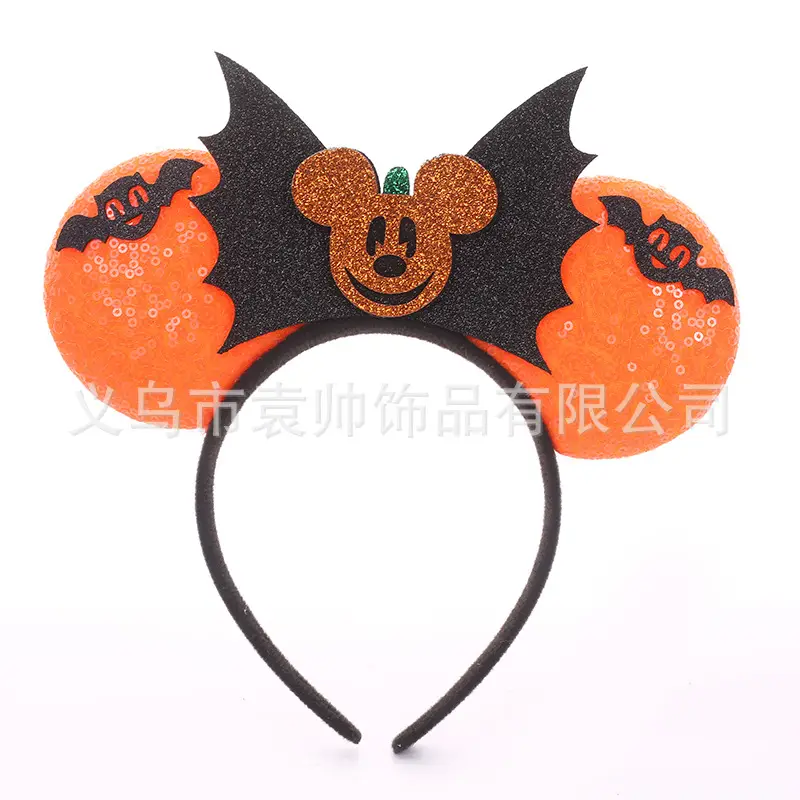 Cross-border Mickey Bow Headbands for Girls Party Accessories