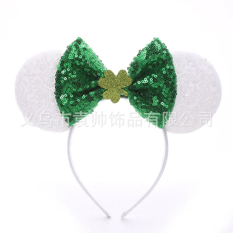 Cross-border Mickey Bow Headbands for Girls Party Accessories