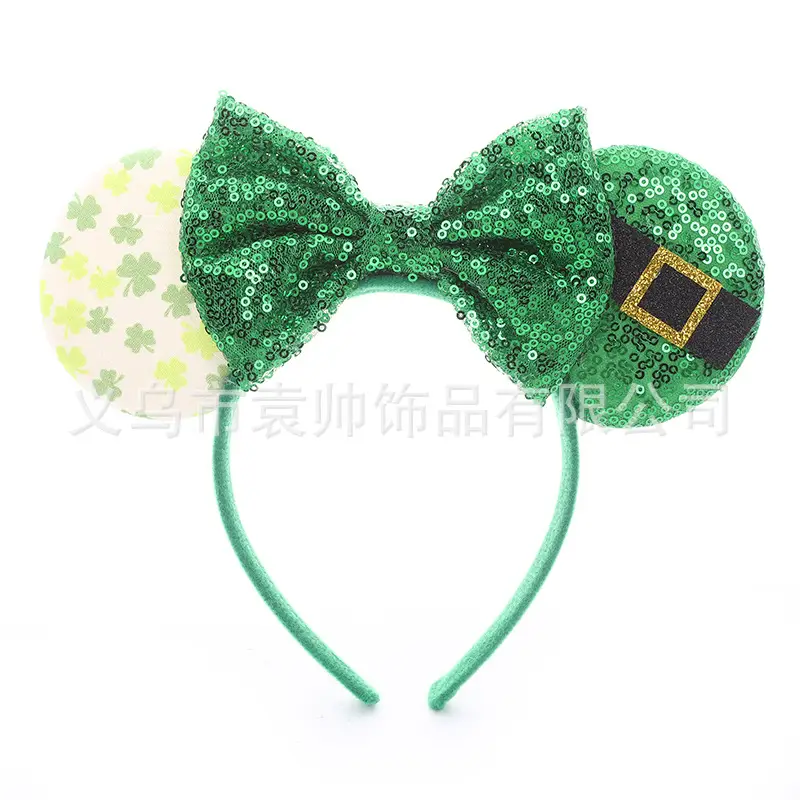 Cross-border Mickey Bow Headbands for Girls Party Accessories