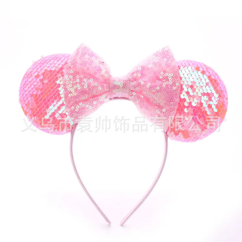 Cross-border Mickey Bow Headbands for Girls Party Accessories