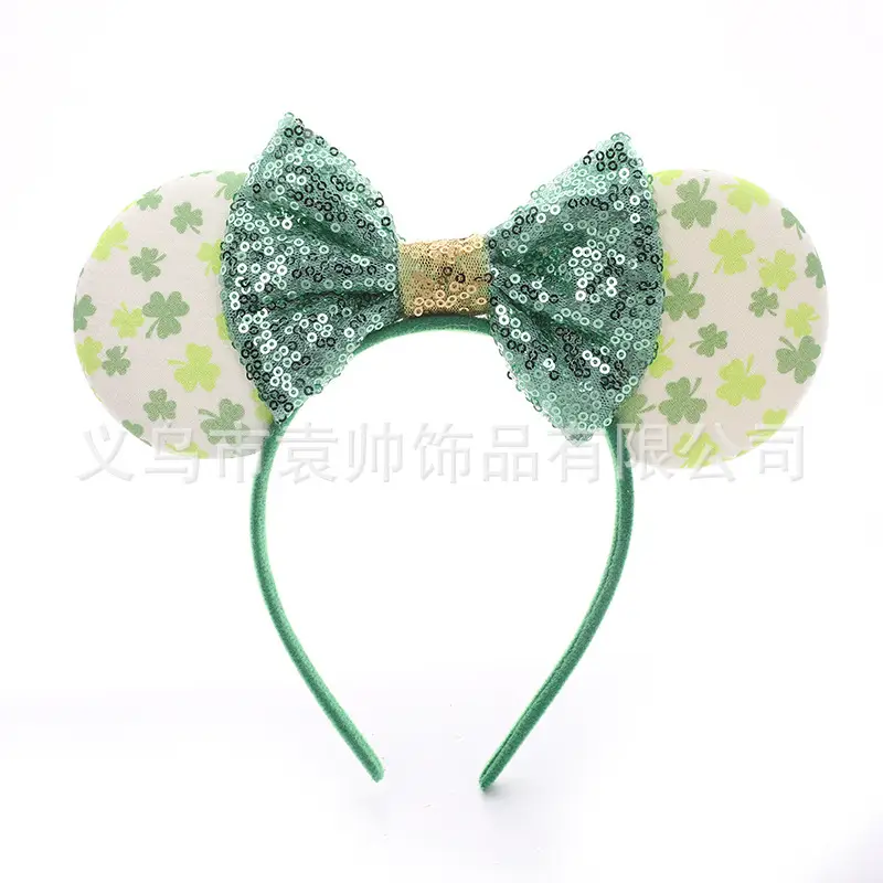 Cross-border Mickey Bow Headbands for Girls Party Accessories