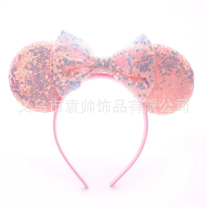 Cross-border Mickey Bow Headbands for Girls Party Accessories