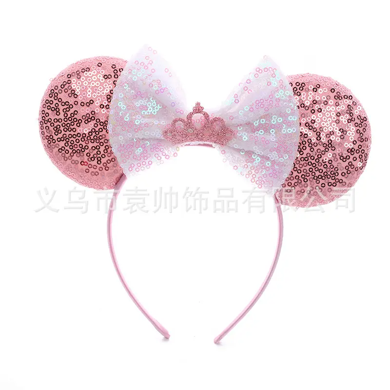 Cross-border Mickey Bow Headbands for Girls Party Accessories