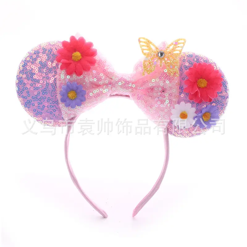 Cross-border Mickey Bow Headbands for Girls Party Accessories