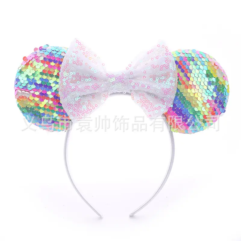 Cross-border Mickey Bow Headbands for Girls Party Accessories