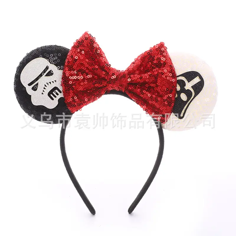 Cross-border Mickey Bow Headbands for Girls Party Accessories