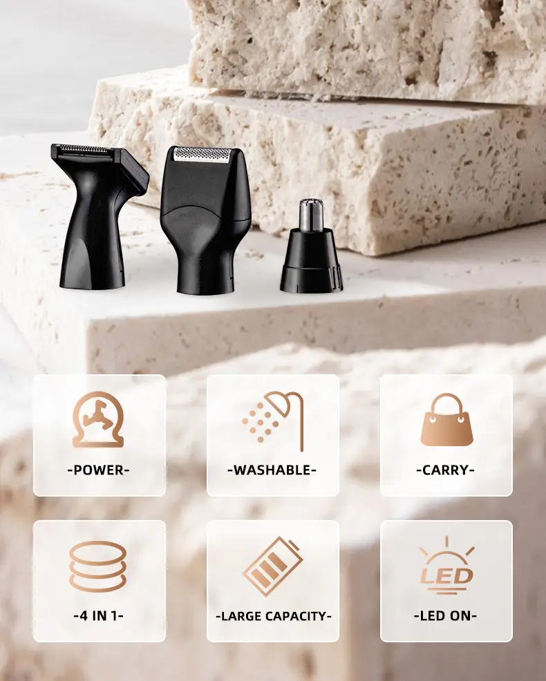 RuiBo 4-in-1 Electric Nose Hair Trimmer Set — feature 3