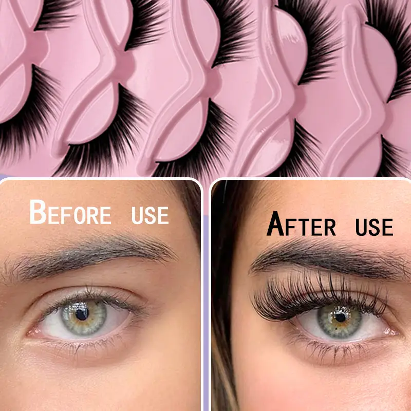 5 Pairs of Fox-Type Slanted False Eyelashes for Women — feature 12