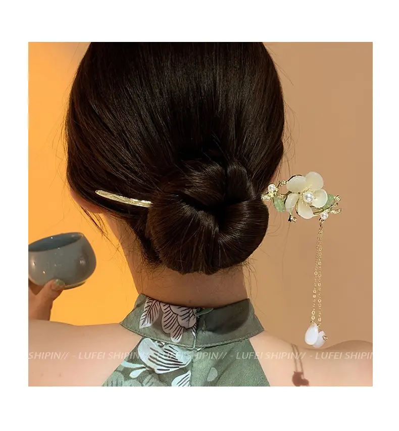 Women's Anticle Tassel Hairpin for Daily Hanfu Cheongsam — feature 3