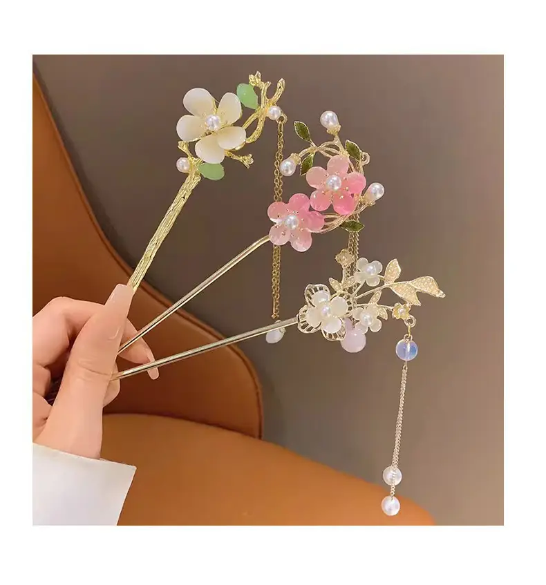 Women's Anticle Tassel Hairpin for Daily Hanfu Cheongsam — feature 6