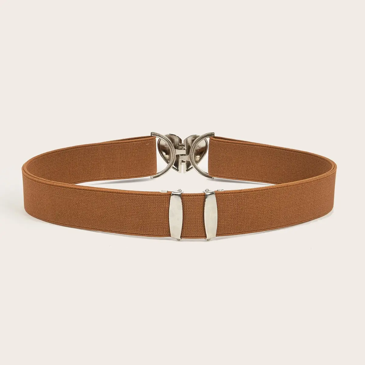 Brown Leather Belt with Silver Butterfly Charm