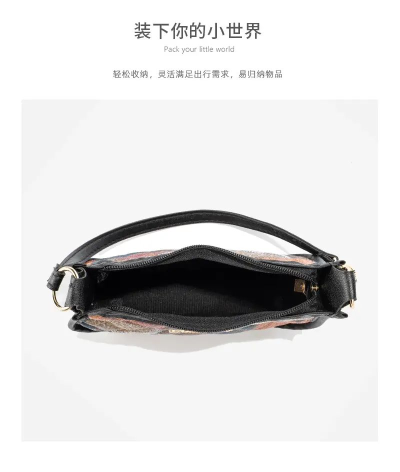 Colorful Diamond Print Shoulder Bag for Women — feature 12