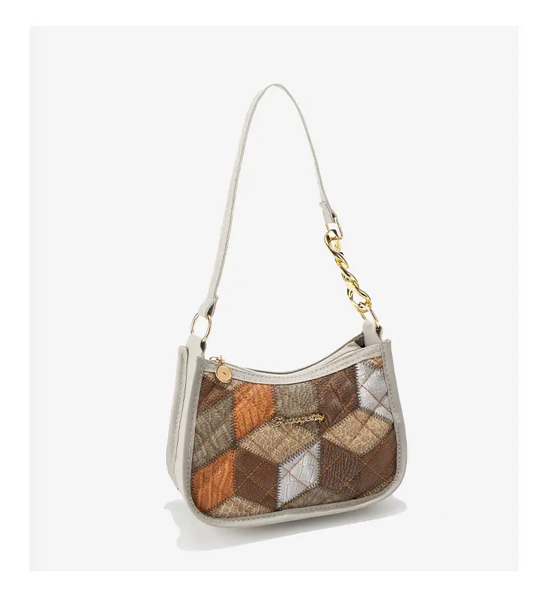 Colorful Diamond Print Shoulder Bag for Women — feature 18