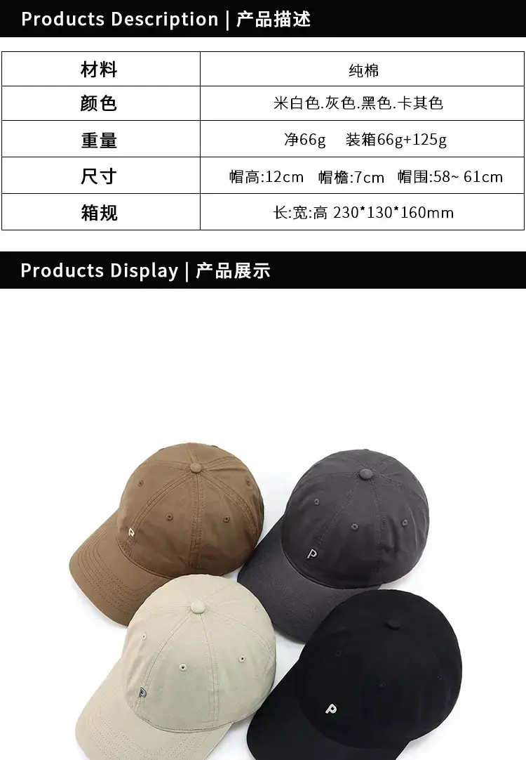 Big Head Cap Baseball Hat Women Men Summer Sun Protection Lightweight Breathable — feature 2