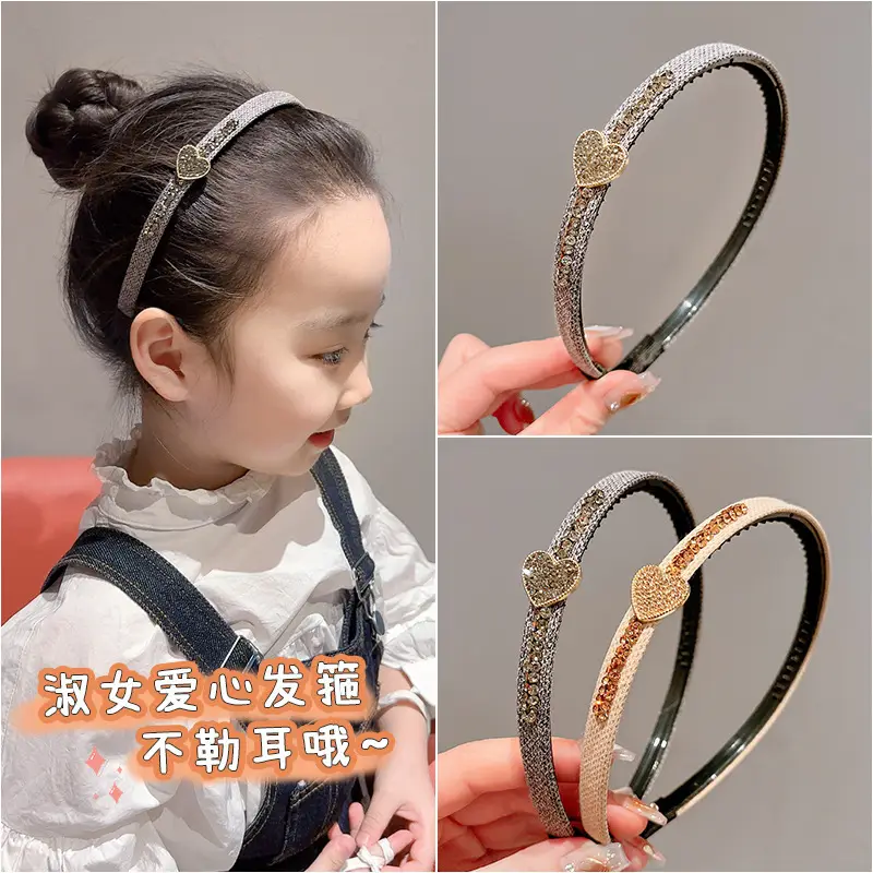 Girls Hair Hoop Pink Bow Toothed Clip - Image 25