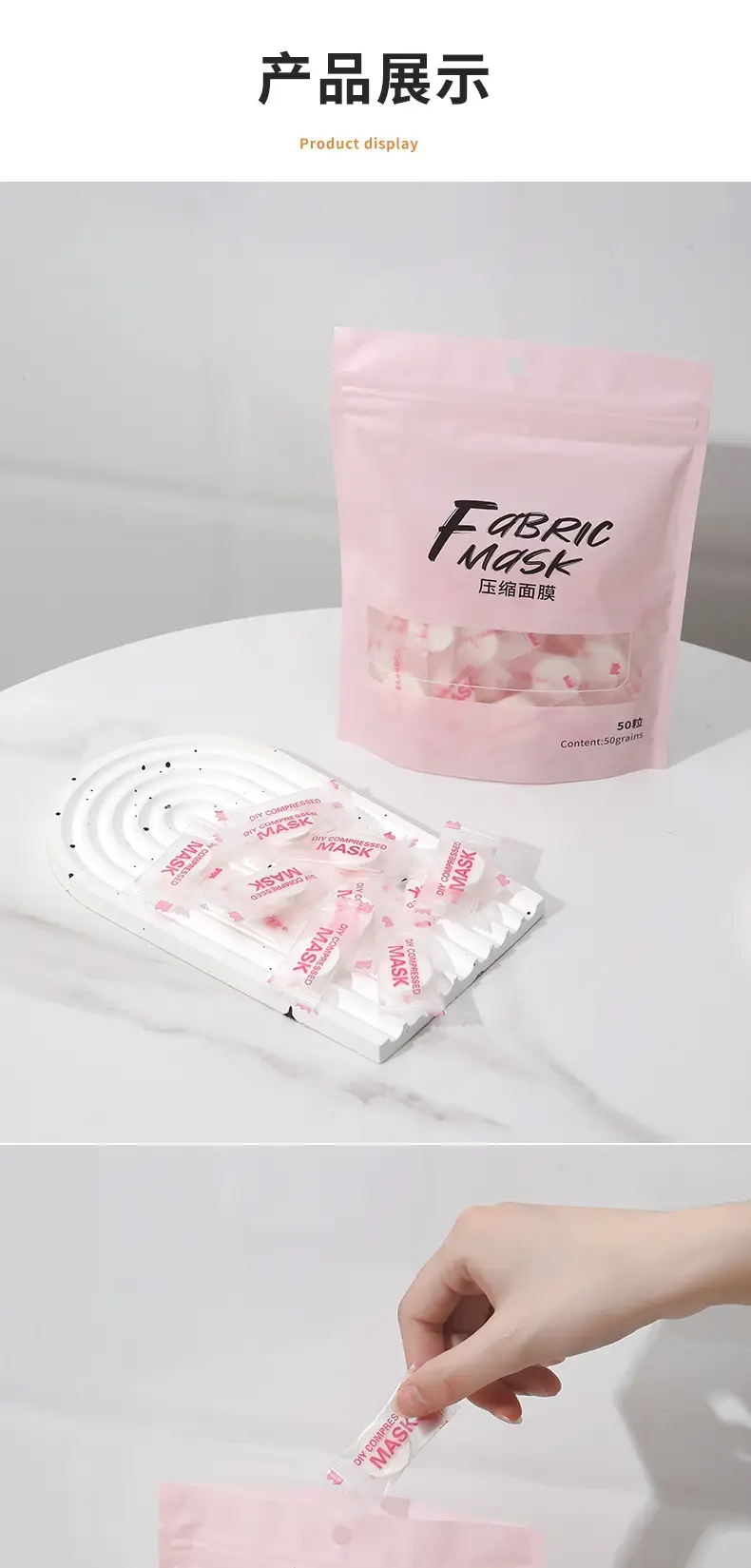 Compressed Cotton Face Mask 100 Pack — feature 12