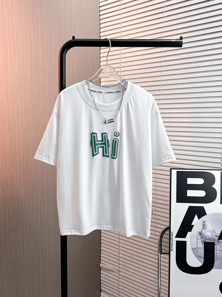 Boys Black Hi Letter Print T-Shirt 2026 - Image 7